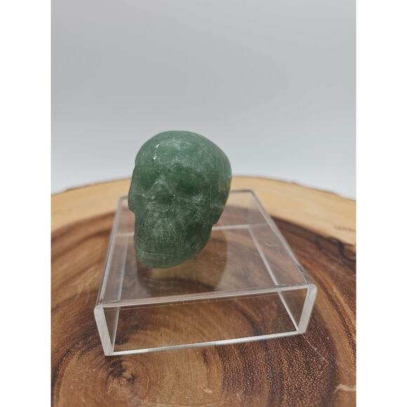 Pink Opal &Fluorite Skulls. .60lb 49mm - Picture 9 of 16